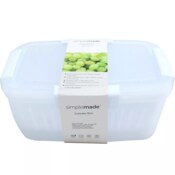 Wholesale - 50oz GRAY STORAGE CONTAINER W/BERRY COLANDER C/P 12, UPC: 192598904157
